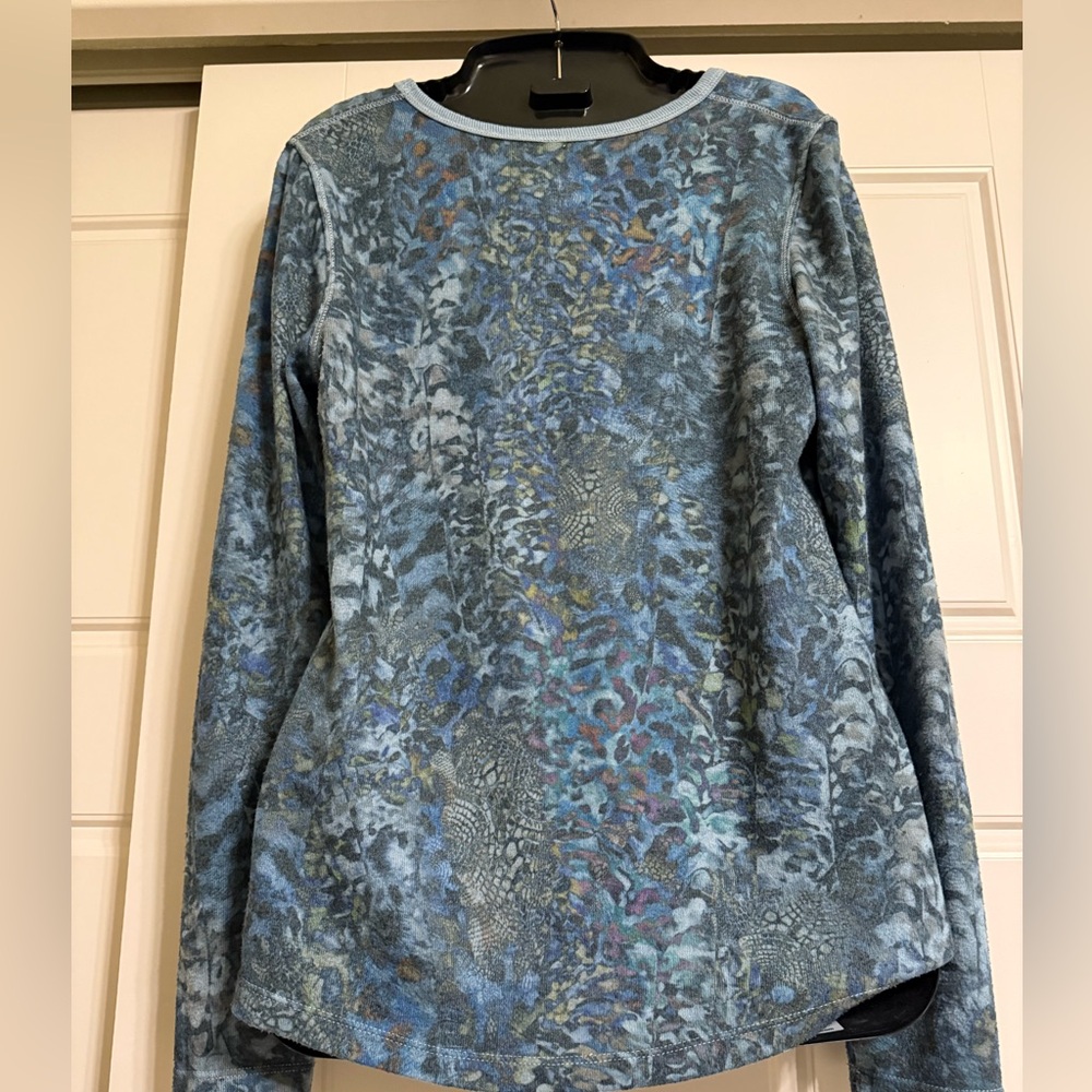 Stone Flowers Multicolor Patterned Top - Medium - image 4